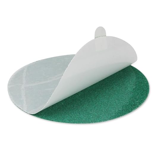 BHA 5” Green Film PSA Self Adhesive Sanding Discs - 50 Pack - Wet/Dry, Sticky Back, Premium Aluminum Oxide for Long-Lasting, Low-Dust & Load Resistant Sanding and Surface Finishing - 80 Grits