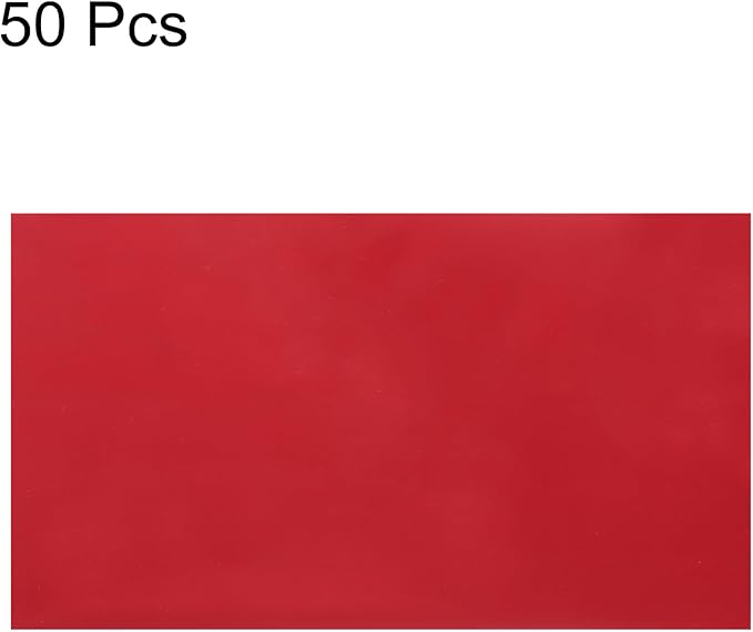 MECCANIXITY 50 Sheets Heat Reactive Foil, 20x29cm Red Foil Transfer Sheets Toner Reactive Foil Transfer Foil Sheets Hot Foil Stamping Paper for Crafts DIY Cardmaking Album Decoration