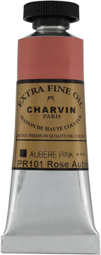 Charvin Extra Fine Oil Paint, Aubere Pink 20 ml - Triple-Milled, Rich Texture, Poppy Oil-Based, Light-Fast, Handmade, Archival Quality