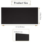 4 Pack Black Anodized Aluminum Sheet 6 x 12 x 1/25 Inch, 5052 Aluminum Sheet, 1mm Thickness Aluminum Plate Covered with Protective Film for Industry Crafting