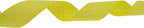 Polka Dot Grosgrain Ribbon 25 Yard Each Roll 100% Polyester (1", Yellow)