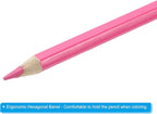 PATIKIL Watercolor Pencil, 6Pcs Water Soluble Pencils for Blending, Coloring, Sketch Drawing, Painting, Pale Pink