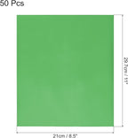 MECCANIXITY 50 Pack Toner Reactive Foil ,Deco Foil Transfer Sheets 8.5"x11" A4 Hot Foil Paper for Laser Printer Scrapbooking Heat Transfer DIY Craft,Green