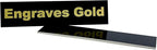 Blank Metal Plates for Laser Engraving - 4 Pack | Aluminum Sheets 0.020" Thick | CO2, Diode, Fiber Laser Compatible | Multiple Sizes & Colors (Black (engraves gold), 1.5x4 inch)