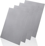 4 Pack Rubber Stamp Sheets, 2.6 mm (0.1 inch) A4 Size Light Gray Rubber Pads, Soft Rubbers Mat for Engraving Machine Cutter, Laser Rubbers Carving Blocks Material to Making Custom Stamps