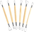6Pcs Clay Sculpting Tools, Small Double Ended Wax Carving Clay Sculpting Loops Rakes Pottery Tools for Embossing, Carving Tools and Supplies