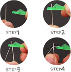 Mayfancy Upgraded Automatic Needle Threader Fish Type, Quick Self-Threading Tool for Sewing Machines,Easy-Use Loop Threader for Beginners and Pros (10)