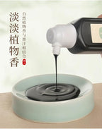 MEGREZ Chinese Calligraphy Ink, Sumi Ink Flower Scented Calligraphy Ink for Beginner Practice Chinese,Redstar Black Liquid Ink for Painting and Writing, Peach