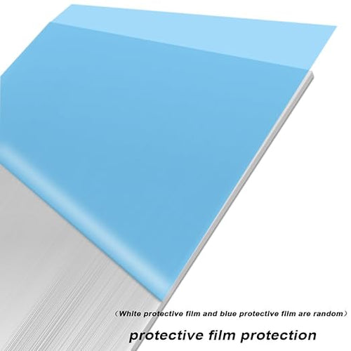1 Pack 5052 H32 Aluminum Sheet Metal 12” x 12”x 1/16”(0.06") Flat Plain Thin Aluminum Plate Covered with Protective Film, Rectangle Metal Plate for Crafting lndustry, 1.5mm