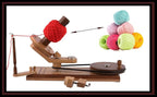 Yarn Winder – Large Handcrafted Wooden Ball Winder for Knitting, Crocheting & Weaving – Heavy-Duty Natural Rosewood & Beachwood Signature Yarn Winder for 8-12 oz Yarn Cakes