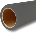 Yizhily Seamless Photogrphy Background Paper, Paper Backdrop Roll for Photoshoot, 82" x16',Thunder Grey