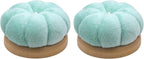 Uxney Pin Cushion,Wooden Sewing Pin Cushion Pincushion Needle Cushion for Sewing Quilting Needlework DIY Crafts(Light Green,2 PCS)