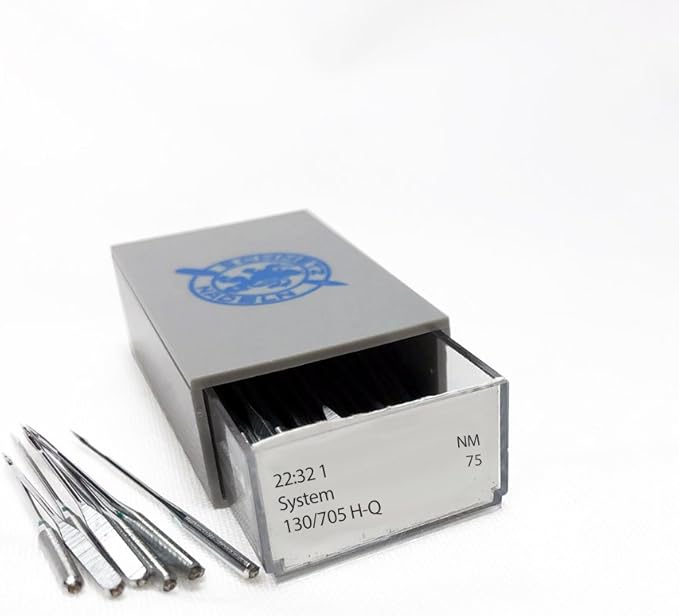 SCHMETZ Chrome Quilting Household Sewing Machine Needles, Size 75/11, Bulk