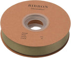 Double Side Satin Ribbon, Continuous 20 Yards,Use for Craft Bows Bouquet, Gift Wrapping, Wedding Decoration, Floral Arrangement (Army Green, 4/5 inch)