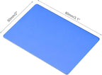 uxcell Blank Metal Card 80x50x0.8mm Anodized Aluminum Plate for DIY Laser Printing Engraving Blue 5 Pcs