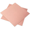 2 Pieces 99.9% Pure Copper Sheet, 6" x 6", 24 Gauge(0.5mm) Thickness, Film Attached Copper Plate, Great for Jewelry, Crafts, modelers