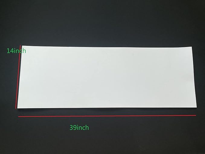 Labzhang White EVA Foam Cosplay, 1 Piece of 6mm Craft Foam,Cosplay Foam, 14" x 39" Ultra-high Density 80 kg/m3 EVA Foam Sheets