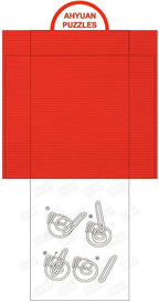 AHYUAN 24 Packs Large Metal Puzzles Brain Teaser IQ Wire Puzzles with Individual Backside Solution Paper Box Gift Package Educational Puzzle Games Toys Magic Trick Toy Party Favors for Kids Adults