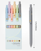 FIOVER Colored Pens, 6 Pack Colorful Gel Pens, Quick-Dry 0.7mm Medium Point for Journaling, Note Taking, Doodling, Aesthetic Office School Supplies, Gifts for Women Men(Multiple Colors)
