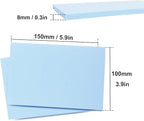 25 Pcs 4"x6" Rubber Carving Blocks, Linoleum Blocks, Stamp Carving Blocks for Printmaking, Linocut Artists, Crafts and More,(Sky Blue) by KUKLIPJIM.