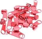 Leekayer #5 Red Nylon Zippers by The Yards Bulk 10 Yards Coil Zipper Tape with 25pcs Zipper Sliders for DIY Tailor Sewing Craft,Bag,Luggage,Dress,Sofa Cushion,Pillow(Red)