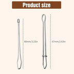 8 PCS DIY Rope Threader Clip, Drawstring Threader Tool Set, Sewing Loop Turner Hooks Metal Easy Pull Drawstring Threader with Tweezer Sewing Tool for Drawstring Replacement for Hoodies, Shorts, Pants
