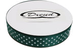 Polka Dot Grosgrain Ribbon 25 Yard Each Roll 100% Polyester (5/8", Dark Green)