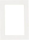 5x7 Mat for 8.5x11 Frame - Precut Mat Board Acid-Free Show Kit with Backing Board, and Clear Bags Textured White 5x7 Photo Matte Made to Fit a 8.5x11 Picture Frame Matboard for Framing, Pack of 1 Mat