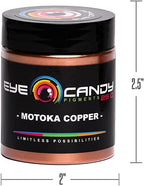 Eye Candy Pigments Premium Copper Mica Powder - Motoka Copper (25gr) - for Epoxy, Resin, Soap, Paint, Woodworking, Acrylic Pouring, Bath Bombs, Fishing Lures - DIY Arts and Crafts Additive