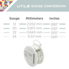 UTILE 18 20 22 24 Gauge 90 ft 99.9% Pure Soft Copper Wire for Electroculture Gardening, Jewelry Making, Crafting Wire Bendable, Plant Wire (Silver 22)