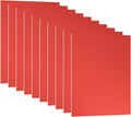 PATIKIL 7x5x1/32inch Anodized Aluminum Sheet, 10Pcs Metal Rectangle Aluminum Plate 0.8mm Thick Engraving Blanks for Laser Engraving DIY Decorative Crafting Home Decoration, Red