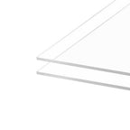 Clear Acrylic Sheet 5" x 7" Cast Plexiglass Panel 1/8" Thick (3mm) Transparent Plastic Board for Sign, Craft, Display Projects, Laser Cutting, Engraving, Pack of 2