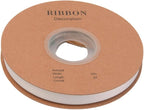 Double Side Satin Ribbon, Continuous 20 Yards,Use for Craft Bows Bouquet, Gift Wrapping, Wedding Decoration, Floral Arrangement (White, 3/8 inch)