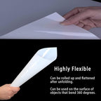 10 Sheets 10 mil Mylar Sheet, 12 x 12 inch Milky Translucent Plastic Blank Stencils, Reusable Stencil Template Material, Make Your Own Stencil