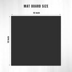 AUEAR, 15 Pack 12x12 Uncut Matte Boards Black Photo Mat Board Great for Picture Framing, Print, Artwork