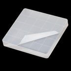 PATIKIL 2" x 2" Acrylic Stamp Block, 2 Pack Clear Stamping Block with Grid Lines Decorative Mounting Blocks Square for Scrapbooking DIY Crafts Card Making