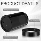 SATINIOR 12 Pack 12 oz Plastic Container Jars with Lids Round Clear Travel Cosmetic Container Slime Jar for Toiletries, Lotion, Cream, Ointment, Makeup, Rhinestone, Sample, Kitchen Storage(Pure Black)