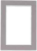 11x14 Mat for 8.5x11 Photo - Precut Charcoal Picture Matboard for Frames Measuring 11 x 14 Inches - Bevel Cut Matte to Display Art Measuring 8.5 x 11 Inches - Acid Free ONE MAT