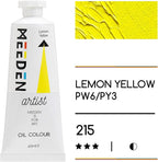 MEEDEN Artist Grade Oil Paint: Lemon Yellow - 60ml/2oz Tube - Professional Art Paints for Canvas Painting
