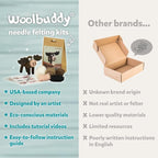 Woolbuddy Needle Felting Kit for Beginners Adults, Shark Sea Animal Project, Includes Tools, Supplies, and Instructions for Easy DIY Crafts