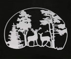 Metal Cutting Dies DIY Merry Christams Embossing Stencil Template Scrapbooking Card Making Mold Photo Album Arts Crafts Tools (Christmas Tree and Deer -12.5x10cm)