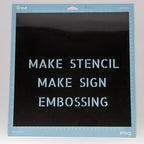 Opaque Black Plastic Sheets, 7.5mil (.0075") 12” X 12” Craft PET Film, PET Stencil Material, Glossy and Flexible Plastic Sheet for Crafts, Cricut, Silhouette Cameo, Sign Makers (10 Pack)