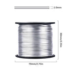 Aluminum Craft Wire, 95 Feet 2.0mm/ 14 Gauge Soft Silver Metal Bendable Sculpting Aluminum Wire Roll Bulk for DIY Crafts Jewelry Making