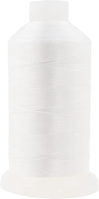 Mandala Crafts White Heavy Duty Thread -1500 Yds Tex 90 Thread for Sewing Drapery Jeans Leather Hair - Bonded Polyester Thread Outdoor Marine Upholstery Threads