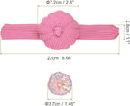 HARFINGTON Wrist Pin Cushions, Sewing Needle Pin Cushion Adjustable Strap with Elastic Strap Finger Ring Pincushions Fit All Wrist Sizes for Sewing Quilting Needlework DIY Crafts, Pink/Pink