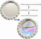 100-Piece Epoxy Resin Dome Stickers – Self-Adhesive Dots for DIY Crafts, Bottle Caps, Hair Bows, Scrapbooks, Jewelry & Pendants,1-Inch,Clear