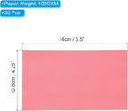 PATIKIL 30 Sheets Vellum Paper 4.25x5.5, Vellum Paper Printable Translucent Paper 100GSM Colored for Invitations Laser InkJet Printing Card Making Crafting Wedding Tracing, Red