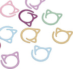 PATIKIL Cat Crochet Stitch Markers, 12 Pack Stitch Marker for Knitting Crocheting Supplies Cute Metal Spiral Knit Clip Ring Counters for Crochet Yarn DIY Crafts, Multicolor
