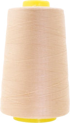 Mandala Crafts 4 Pack of Serger Threads Cones Spools - 40S/2 24000 Yards Polyester Nude Threads for Sergers Machine and Overlock Quilting Sewing Machine