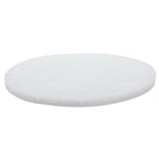 White Buffing Pad with Hook and Loop Back for Wood and Epoxy | Apply Hard Wax Oils and Stain